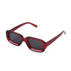 Retro Thick-Frame UV400 Protective Red Rectangle Sunglasses with the Box- Red_8556666