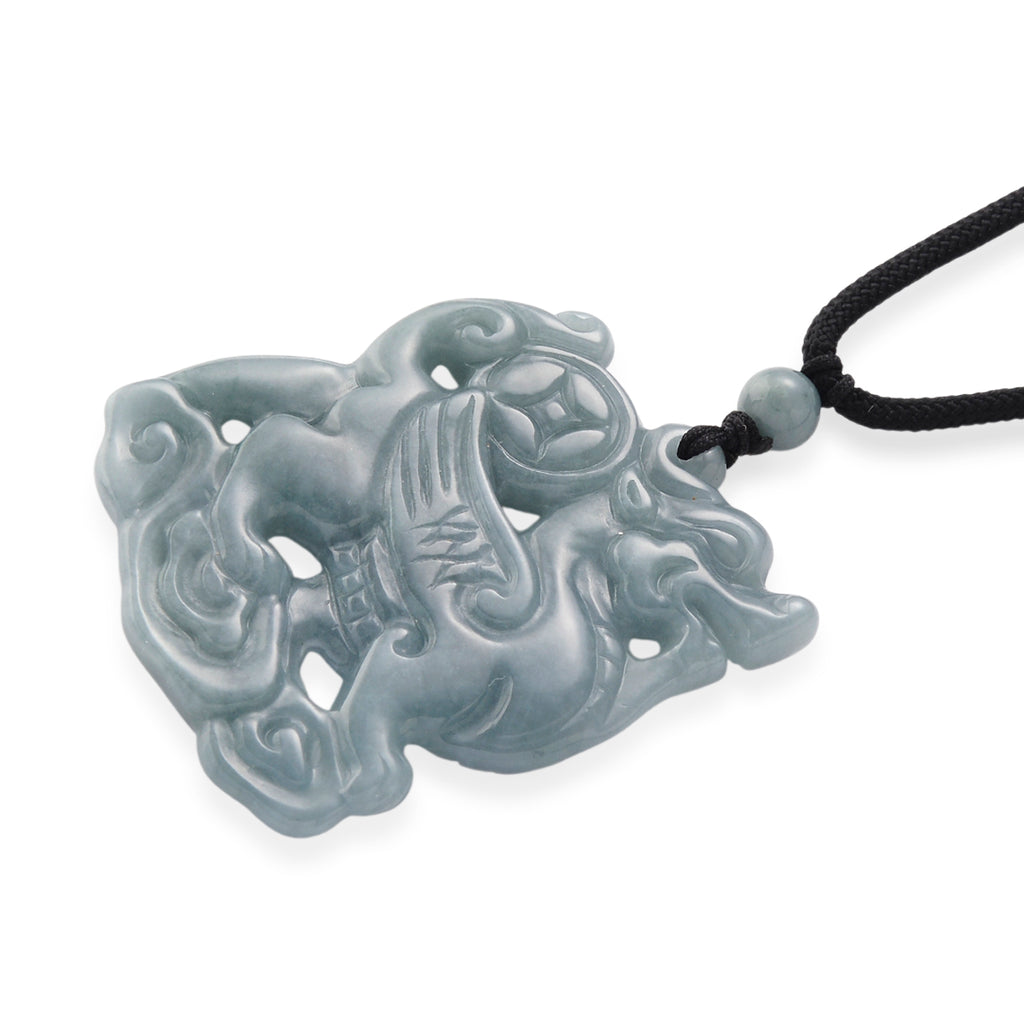 Natural Olmec Jade Adjustable Mythical Creature Necklace (Size - 28) 83.00 Ct._8556714_3