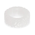 Natural White Jade Band Ring 38.00 Ct._8556717