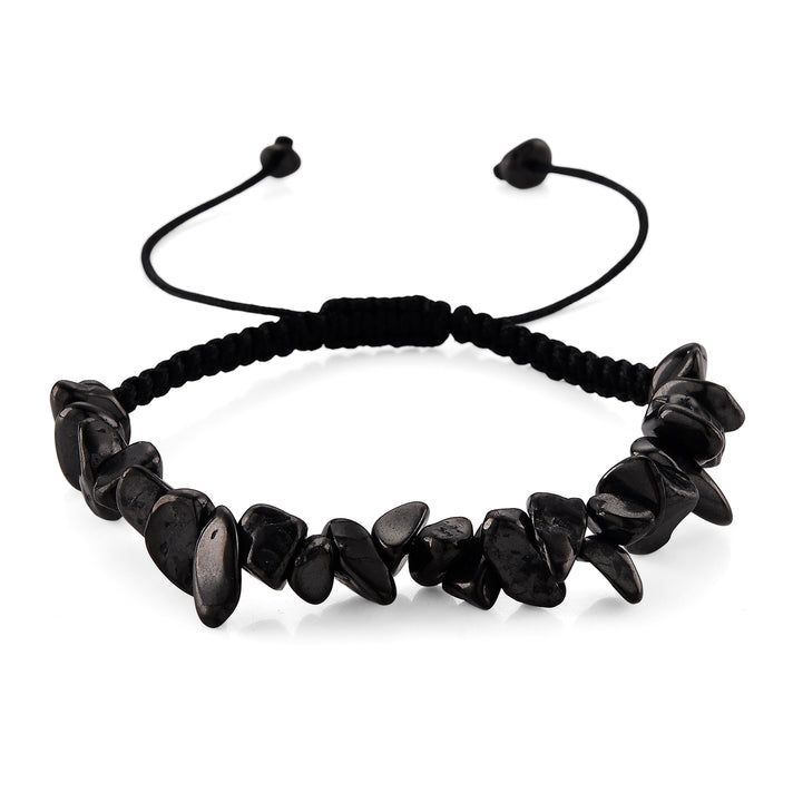 Natural Shungite Adjustable Bracelet (Size - 6 to 9.5) 100.00 Ct. 8556728 1