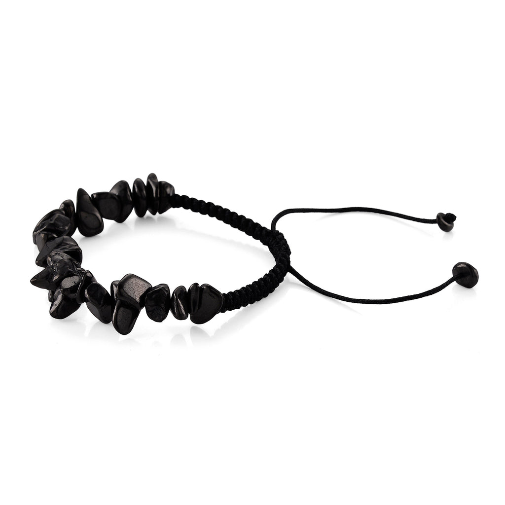 Natural Shungite Adjustable Bracelet (Size - 6 to 9.5) 100.00 Ct._8556728_3