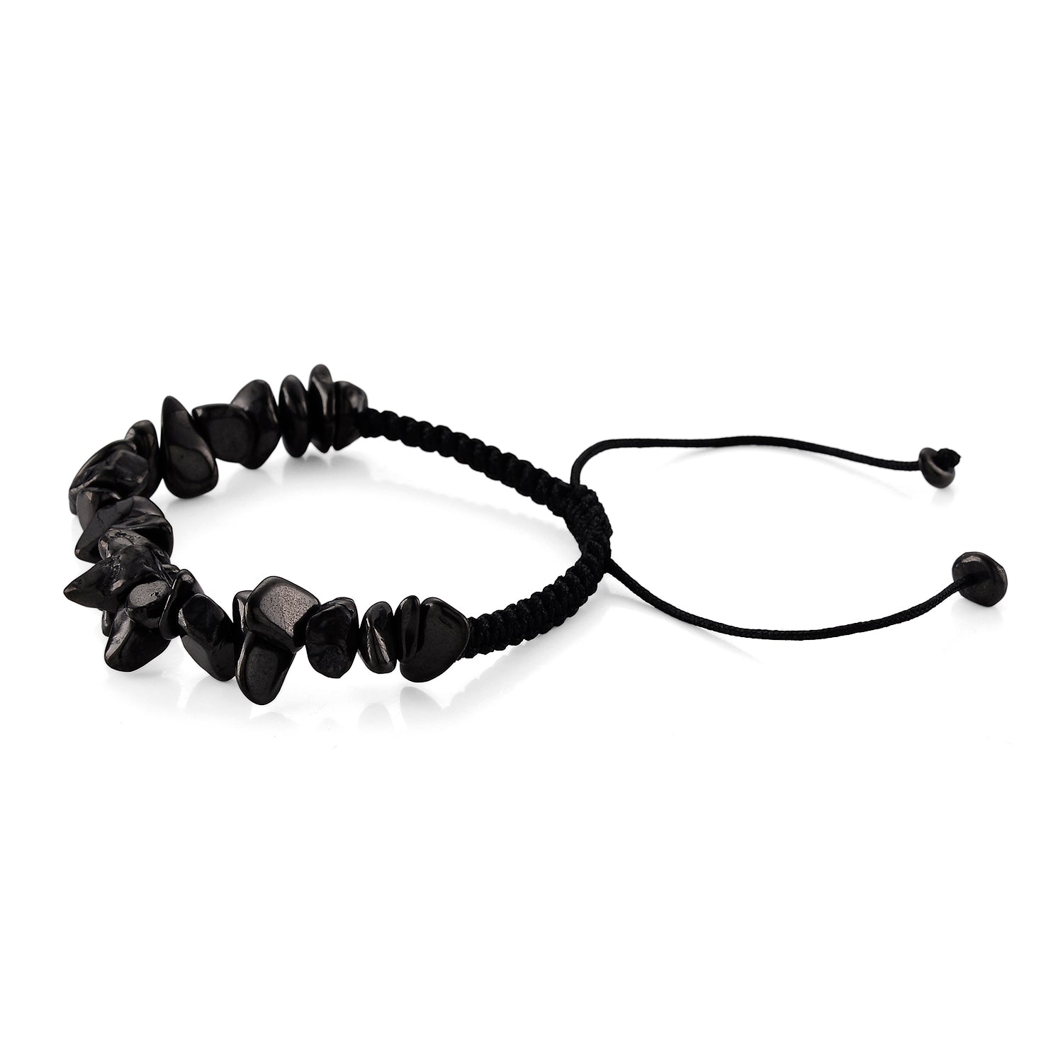 Natural Shungite Adjustable Bracelet (Size - 6 to 9.5) 100.00 Ct. 8556728 4