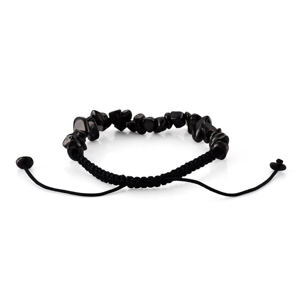 Natural Shungite Adjustable Bracelet (Size - 6 to 9.5) 100.00 Ct._8556728_4