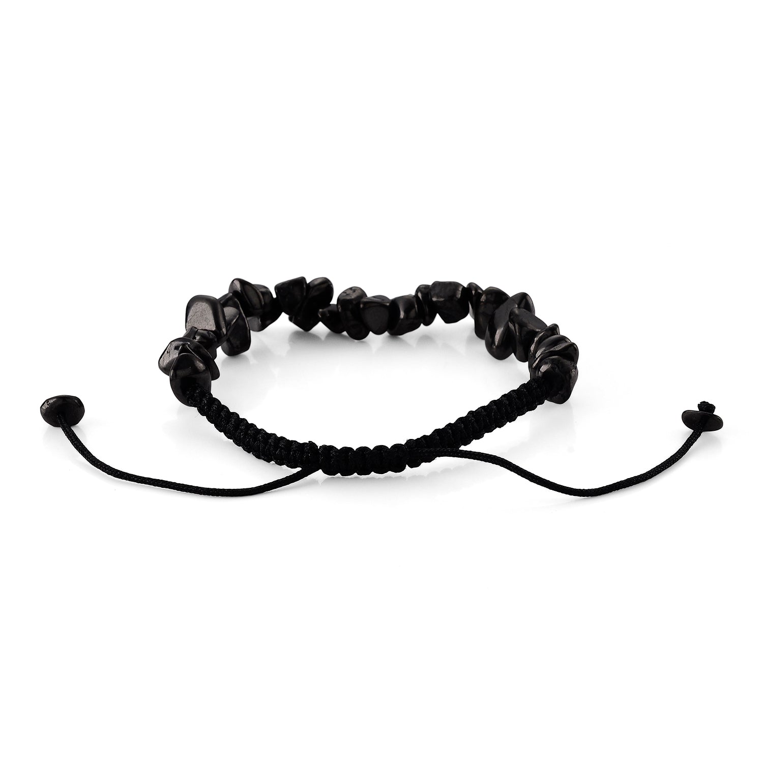 Natural Shungite Adjustable Bracelet (Size - 6 to 9.5) 100.00 Ct. 8556728 5