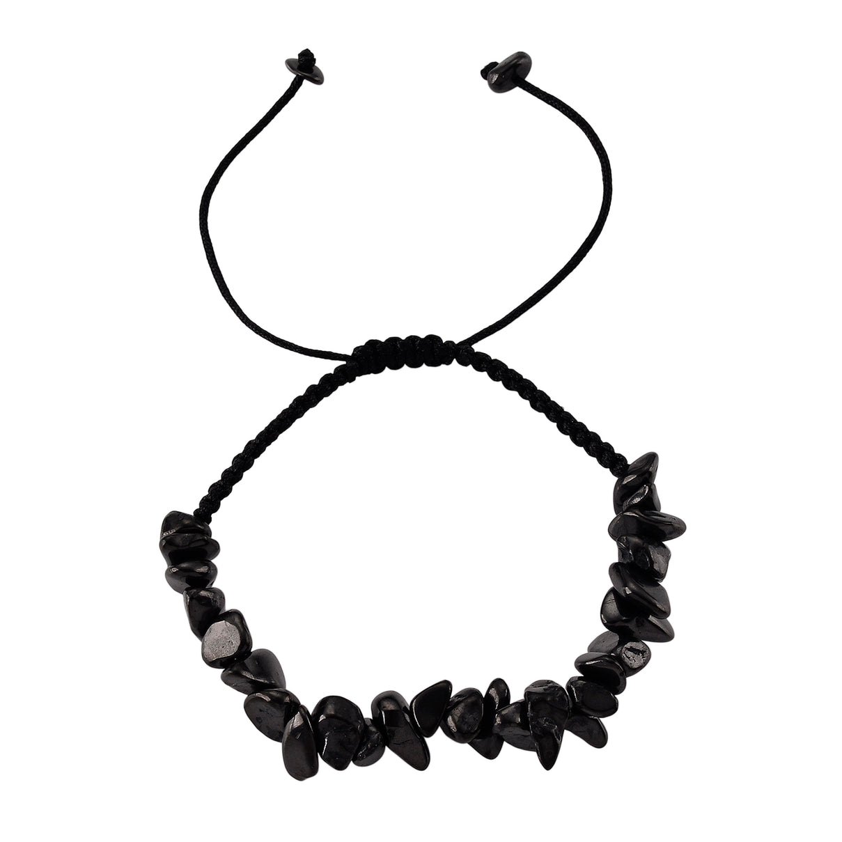 Natural Shungite Adjustable Bracelet (Size - 6 to 9.5) 100.00 Ct. 8556728 7