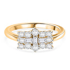 D'Joy Moissanite Boat Ring in 18K Vermeil Yellow Gold Plated Sterling Silver_8556730