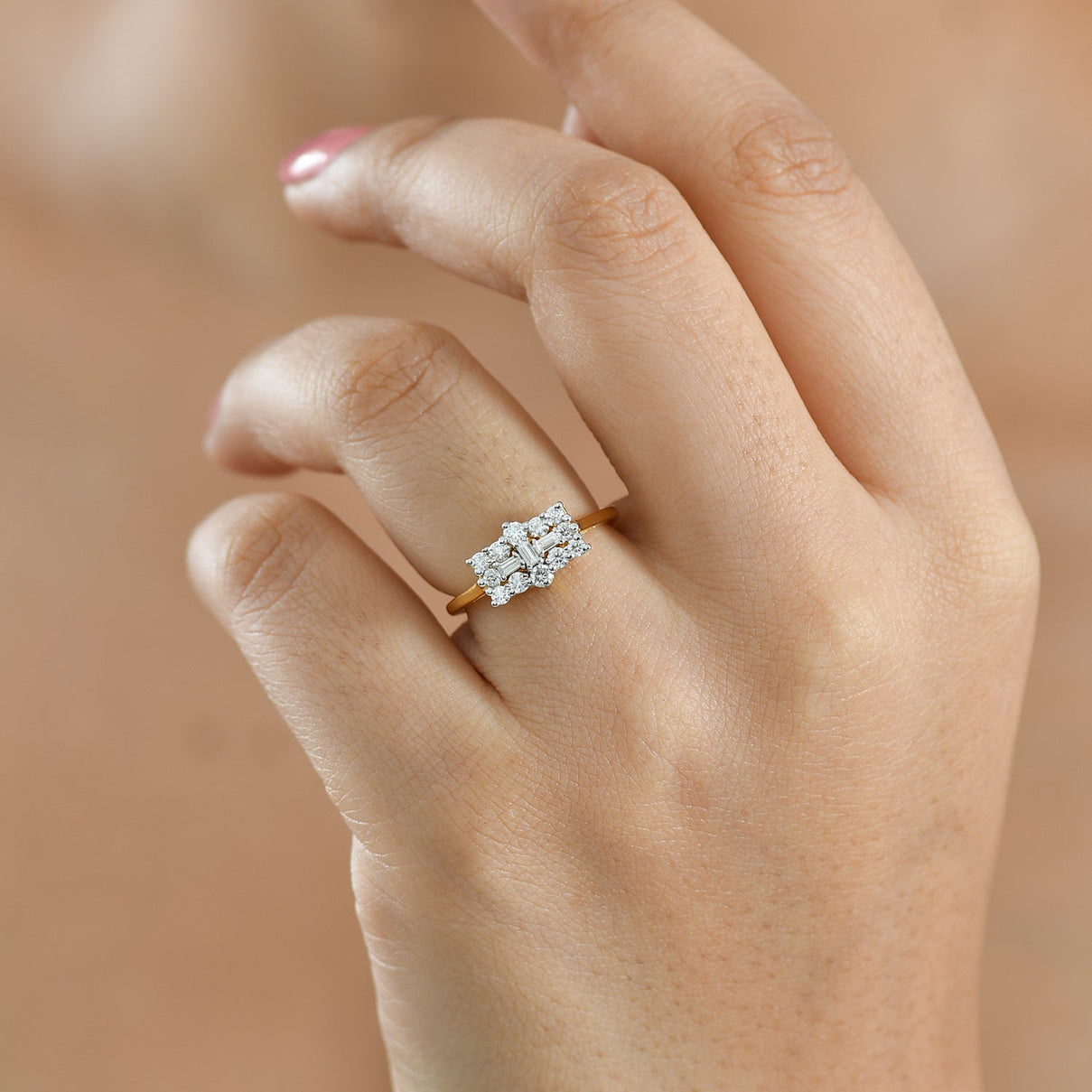 Royal Bali Collection - D'Joy Moissanite Boat Ring in 18K Vermeil Yellow Gold Plated Sterling Silver V32366996 2