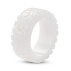 Natural White Jade Band Ring 38.00 Ct._8556746_3