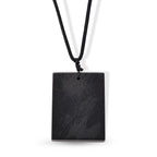 Natural Shungite Adjustable Union Jack design Necklace (Size - 28) 90.00 Ct._8556750_4