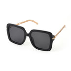 Trendy Oversized Square UV400 Polarised Sunglasse - Black_8556780