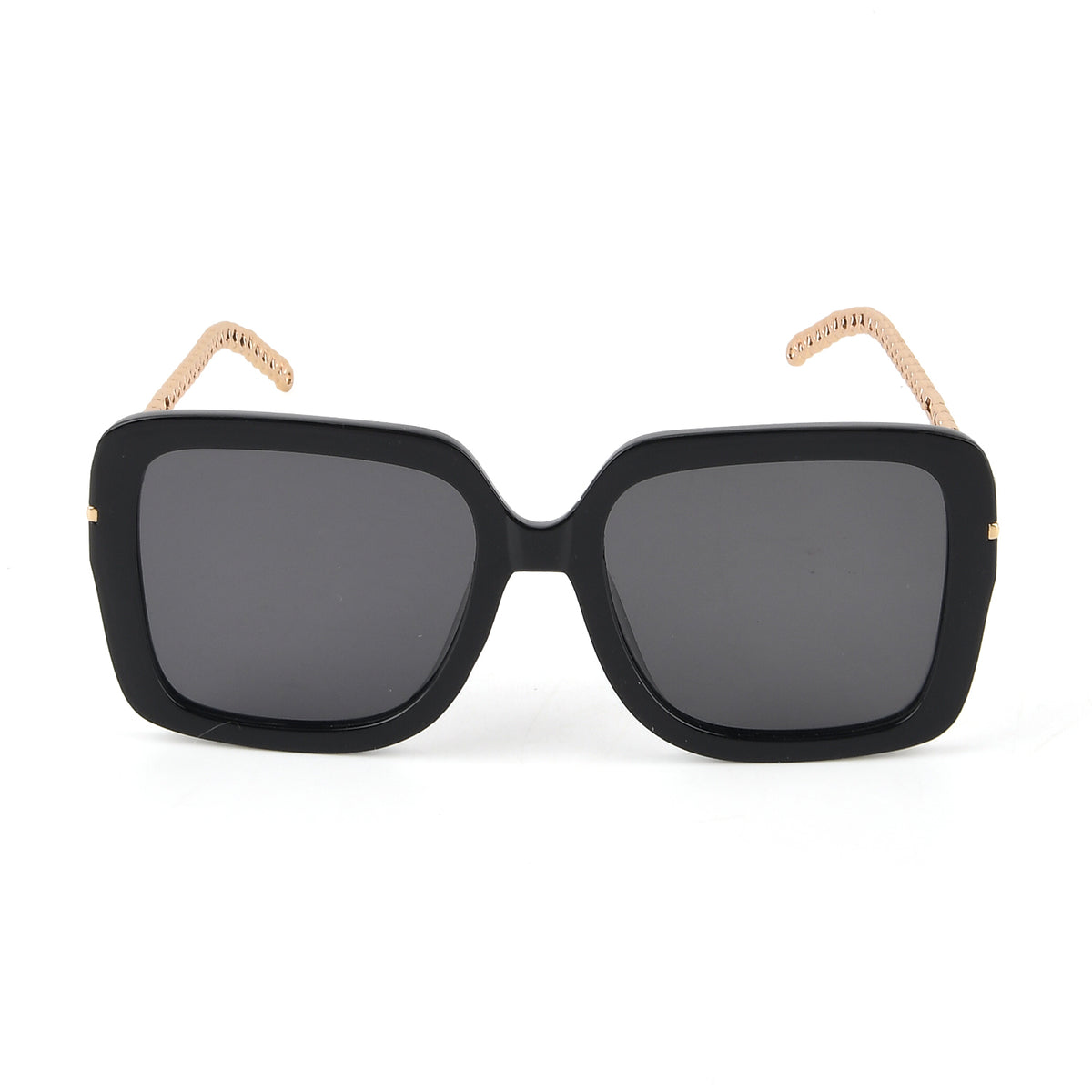 Trendy Oversized Square UV400 Polarised Sunglasse - Black V32647525 5