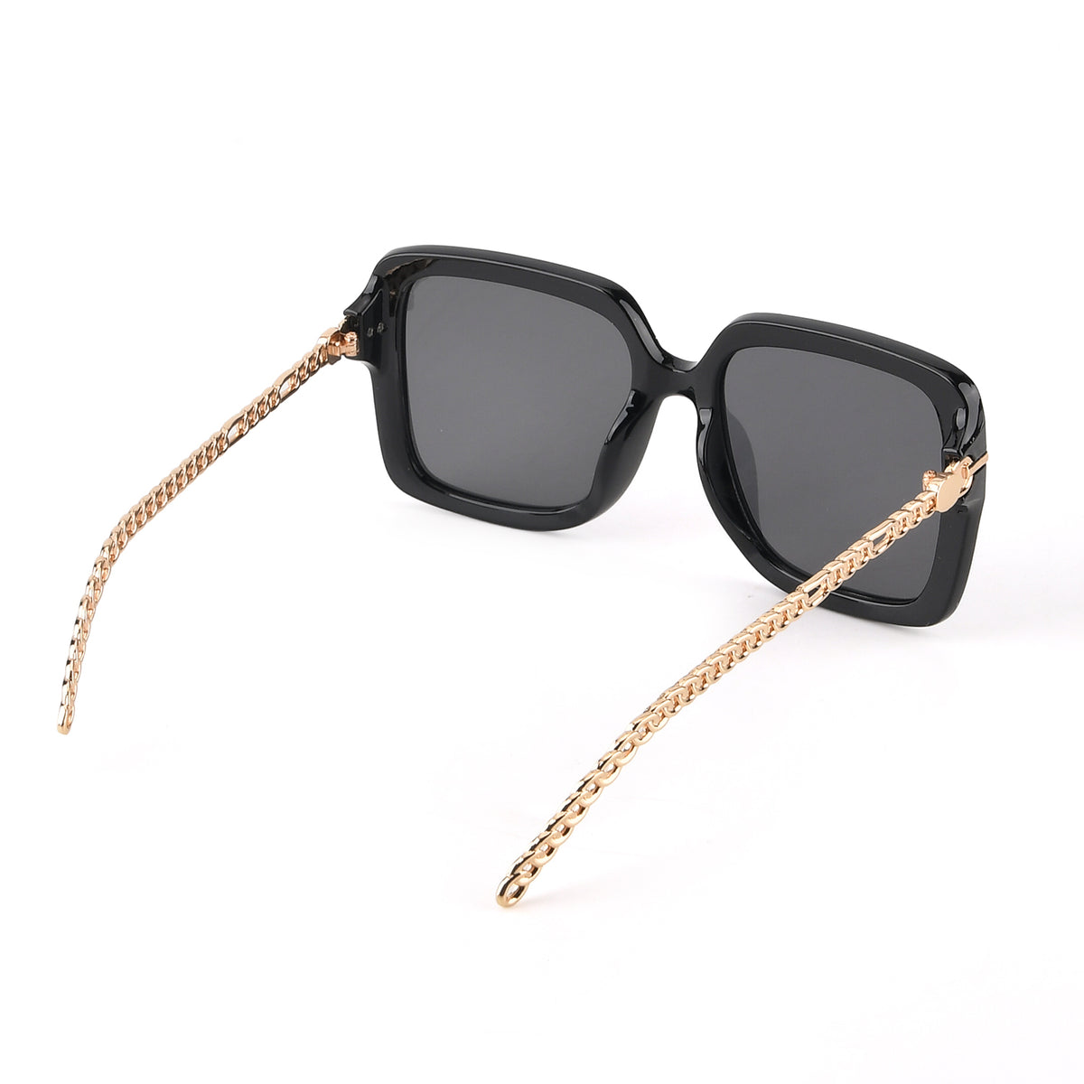 Trendy Oversized Square UV400 Polarised Sunglasse - Black V32647525 6