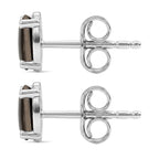Ammolite Earring with Push Back in Platinum Overlay Sterling Silver 1.66 Ct.