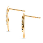 D'Joy - Moissanite Tree of Life Earring with Push Post in Yellow Gold Plated Sterling Silver_8557121_3