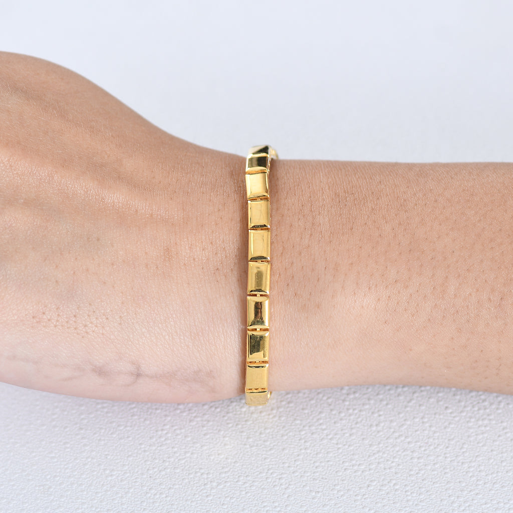 EverTrue Bronzella Collection - Bracelet (Size - 7.5) with GB Lock Box in 18K Gold Plating_8557122_1