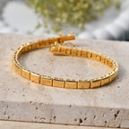 EverTrue Bronzella Collection - Bracelet (Size - 7.5) with GB Lock Box in 18K Gold Plating_8557122_2