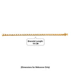EverTrue Bronzella Collection - Bracelet (Size - 7.5) with GB Lock Box in 18K Gold Plating_8557122_4