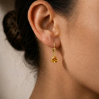 Royal Bali Collection - D'Joy Citrine Solitaire Earring with Lever Back in 18K Vermeil Yellow Gold Plated Sterling Silver 1.45 Ct._8557316_1