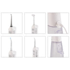 Bitvae C6 Water Flosser - White Cordless Portable Oral Irrigator - Premium 3 Modes 15 Intensity Levels Dental Flosser with 300ML Detachable Tank IPX7 Waterproof_8557788_7