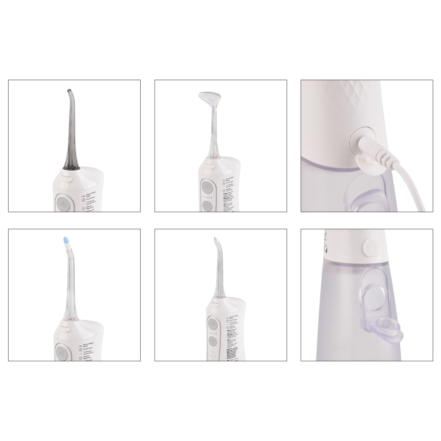 Bitvae C6 Cordless Water Dental Flosser | 300ml Tank Capacity | 3 Modes | 40 Days Powerful Battery | 6 Nozzles - White 8557788 7