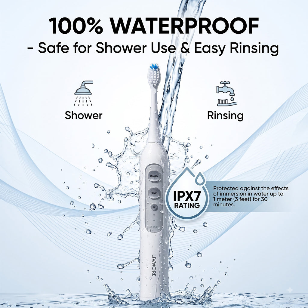 DEAL OF THE DAY: New 2-in-1 Sonic Electric Toothbrush with Water Flosser (IPX7 Waterproof, 42000-47000 Strokes/Min)_8557841_3