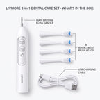 DEAL OF THE DAY: New 2-in-1 Sonic Electric Toothbrush with Water Flosser (IPX7 Waterproof, 42000-47000 Strokes/Min)_8557841_5