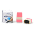 Livmore Set of 2 ID Secure Cover Roller Stamps with Ink - Pink._8559295