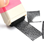 Livmore Set of 2 ID Secure Cover Roller Stamps with Ink - Pink._8559295_1