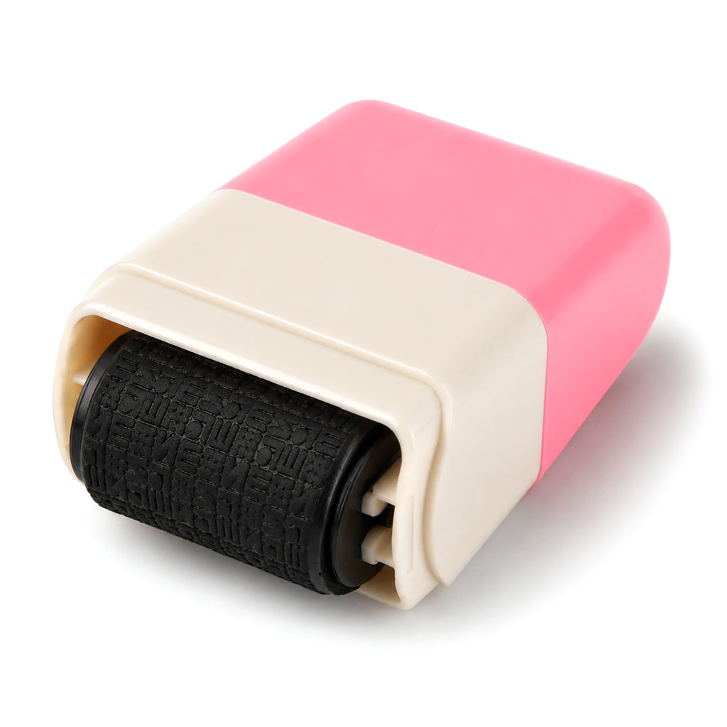 Livmore Set of 2 ID Secure Cover Roller Stamps with Ink - Pink._8559295_2