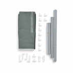 LIVMORE Portable Fabric Wardrobe Storage Organizer (70 x 45 x 150 cm) - Sage_8559765_6