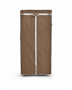LIVMORE Portable Fabric Wardrobe Storage Organizer (70 x 45 x 150 cm) - Coffee_8559766