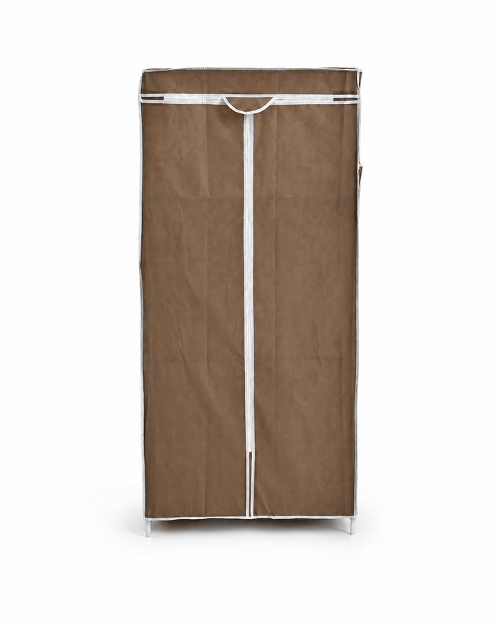 LIVMORE Portable Fabric Wardrobe Storage Organizer (70 x 45 x 150 cm) - Coffee 8559766 1