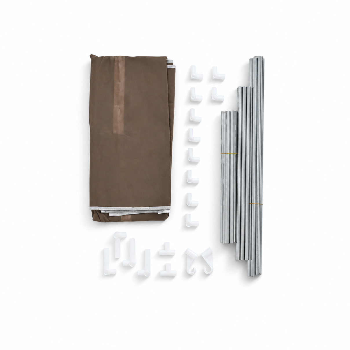 LIVMORE Portable Fabric Wardrobe Storage Organizer (70 x 45 x 150 cm) - Coffee 8559766 3