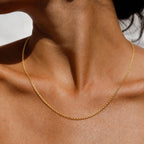 9K Yellow Gold Venziana Box Chain (Size - 18) with Lobster Clasp, Gold Wt. 3.00 Gms_8560384_2