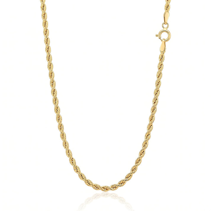 9K Yellow Gold Rope Chain (Size - 16) with Lobster Clasp, Gold Wt. 1.94 Gms 8560430 1