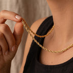9K Yellow Gold Rope Chain (Size - 20) with Lobster Clasp, Gold Wt. 4.25 Gms