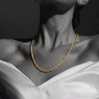 9K Yellow Gold Rope Chain (Size - 20) with Lobster Clasp, Gold Wt. 4.25 Gms