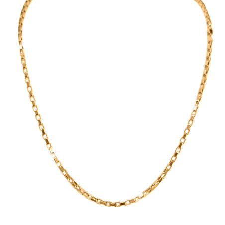 9K Yellow Gold Venziana Box Chain (Size - 20) with Lobster Clasp V32466611 1
