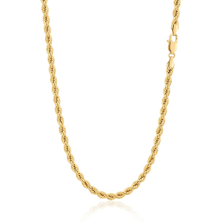 9K Yellow Gold 4.2MM Rope Chain with Lobster Clasp, 7.35 Gms 20 Inch 8560456 1
