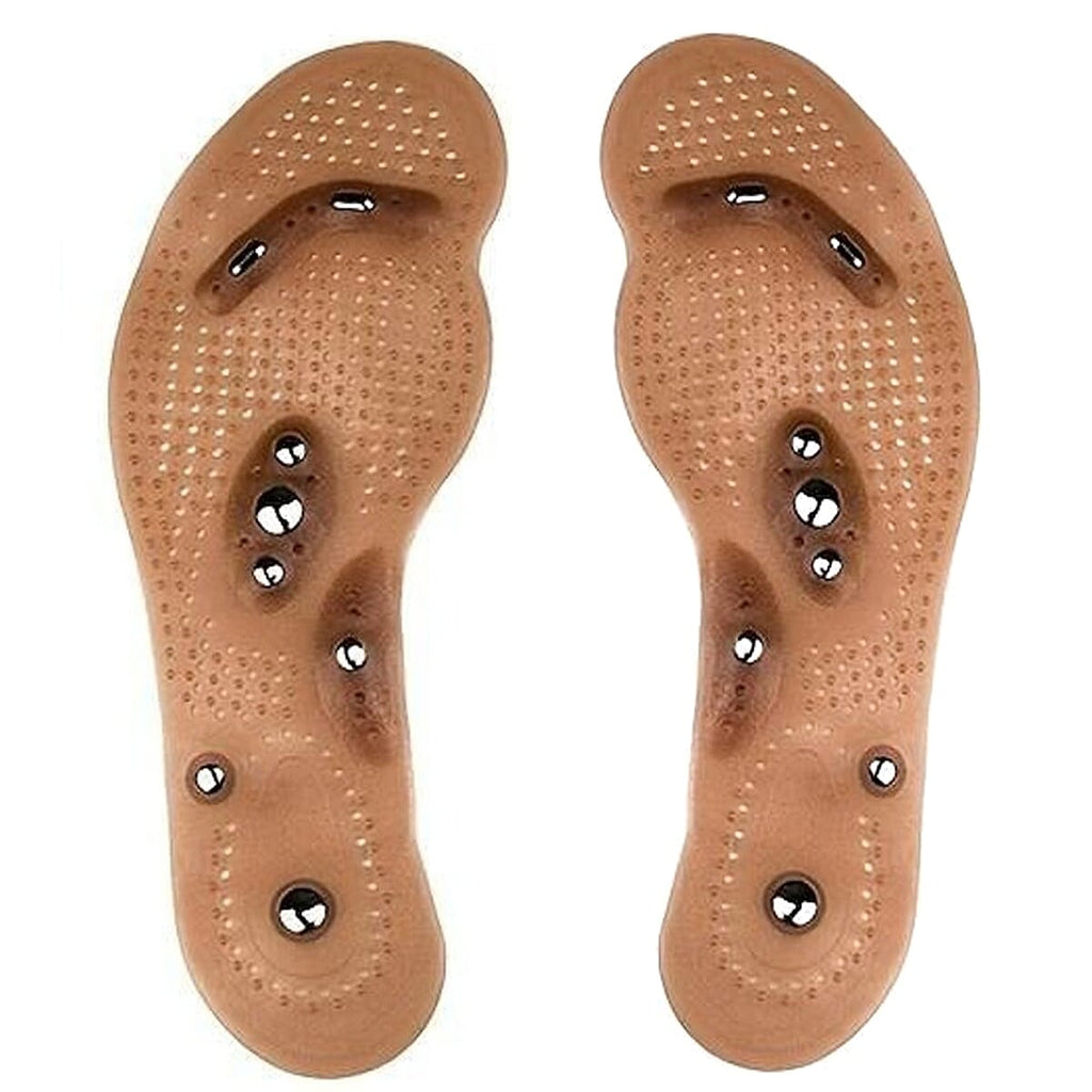 Pair Of Ladies Magnetic Massage Therapy Acupressure Insoles (2.5 - 6.5)