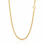 One Time Deal- 9K Yellow Gold Rope Chain (Size - 22) with Lobster Clasp_8560655