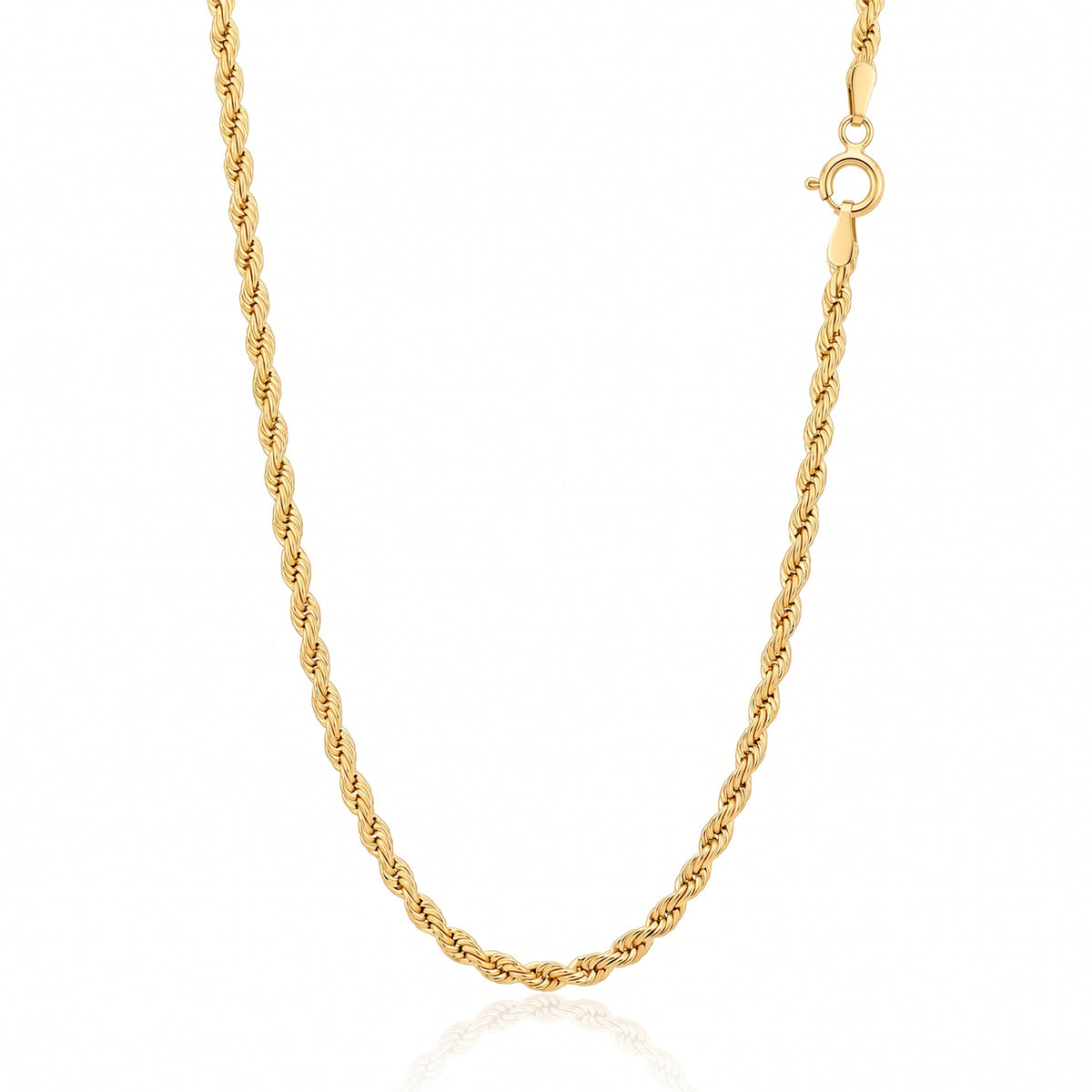 One Time Deal- 9K Yellow Gold Rope Chain (Size - 22) with Lobster Clasp 8560655 0
