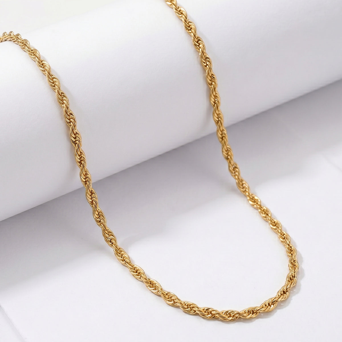 One Time Deal- 9K Yellow Gold Rope Chain (Size - 22) with Lobster Clasp 8560655 6