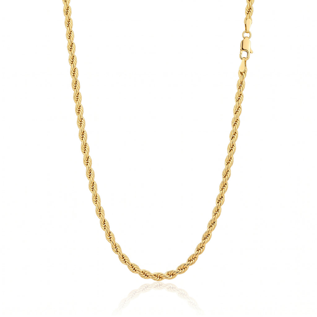 9K Yellow Gold Rope Chain (Size - 24) with Lobster Clasp, Gold Wt. 4.80 Gms_8560674