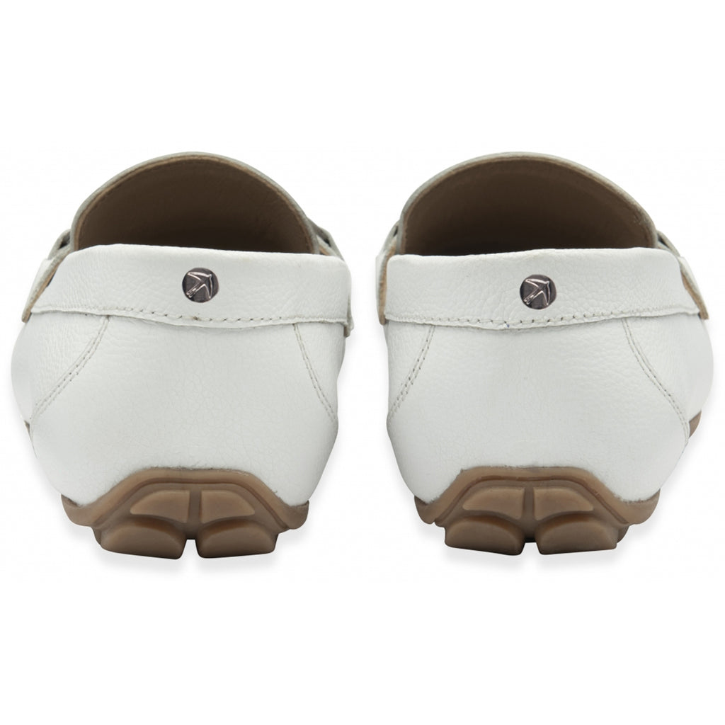 Ravel Womens Dutton Leather Classic Loafers (Size 5) - White_8560801_2