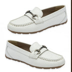 Ravel Womens Dutton Leather Classic Loafers (Size 5) - White_8560801_4