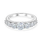D'Joy - Moissanite Ring in Rhodium Overlay Sterling Silver 1.34 Ct._8561250