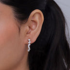 D'Joy - Moissanite Dangling Earring with Push Back in Rhodium Overlay Sterling Silver 1.82 Ct._8561837_1