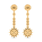 D'Joy - Moissanite Dangling Earring in Yellow Gold Plated Sterling Silver 2.05 Ct._8561838_4