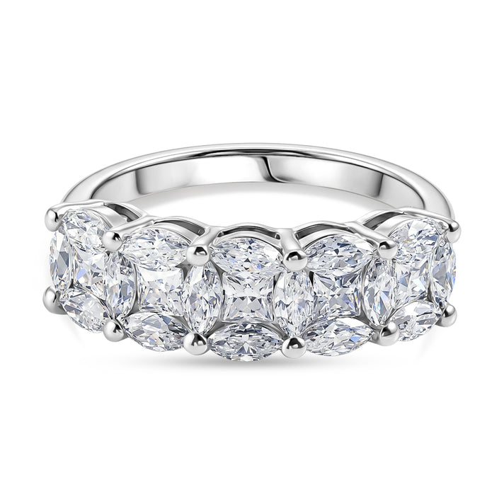 D'Joy - Moissanite Ring in Platinum Overlay Sterling Silver 1.54 Ct. 8561926 1
